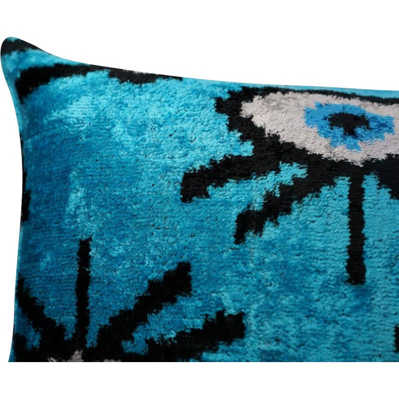 Velvet Square Pillow Cover & Insert, Teal