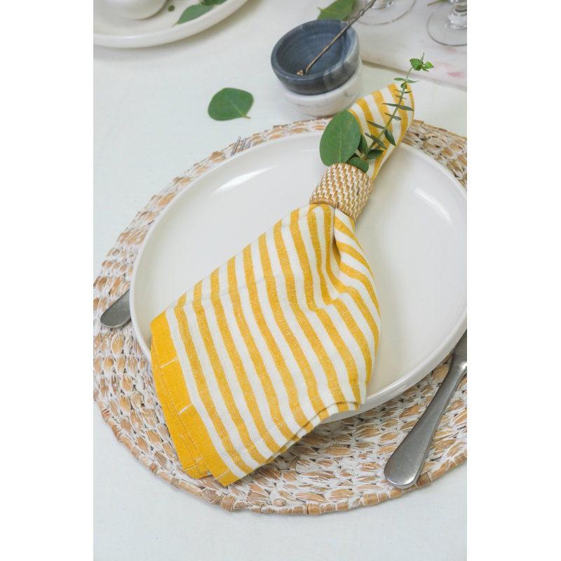 Adamsburg Linen Square Napkins, Clementine