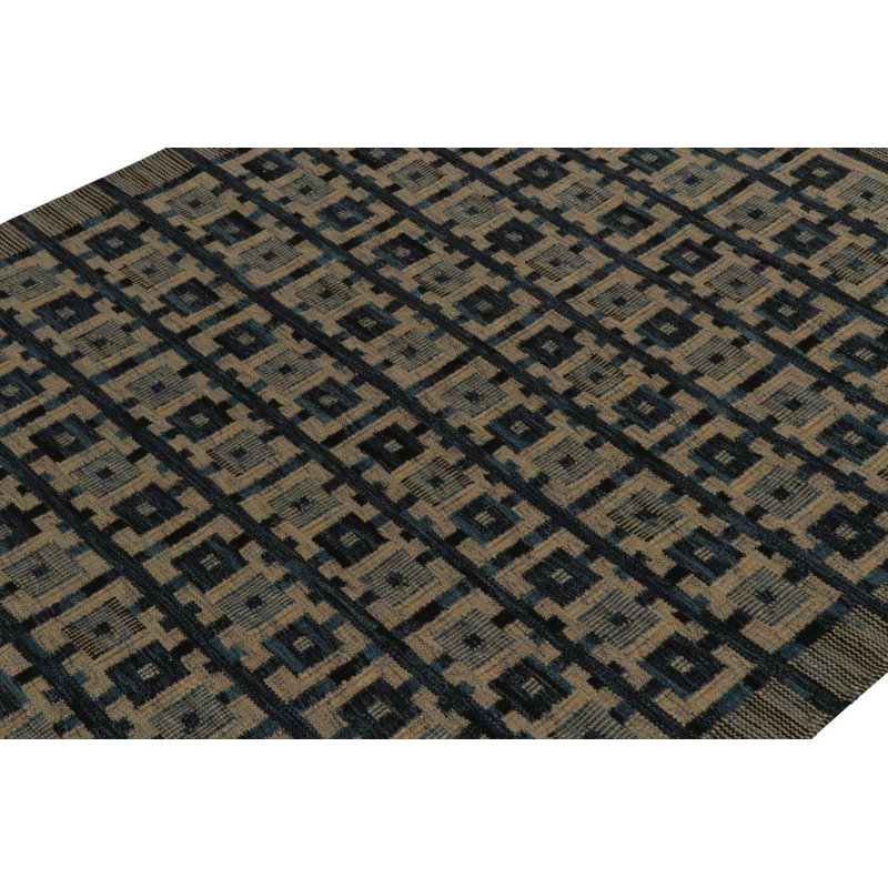Scandinavian Wool Geometric Area Rug, Rectangle 12' x 15'