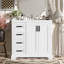 Meuble-lavabo moderne 36 po avec lavabo en céramique - Porte à fermeture en douceur, tablette réglable et 3 tiroirs