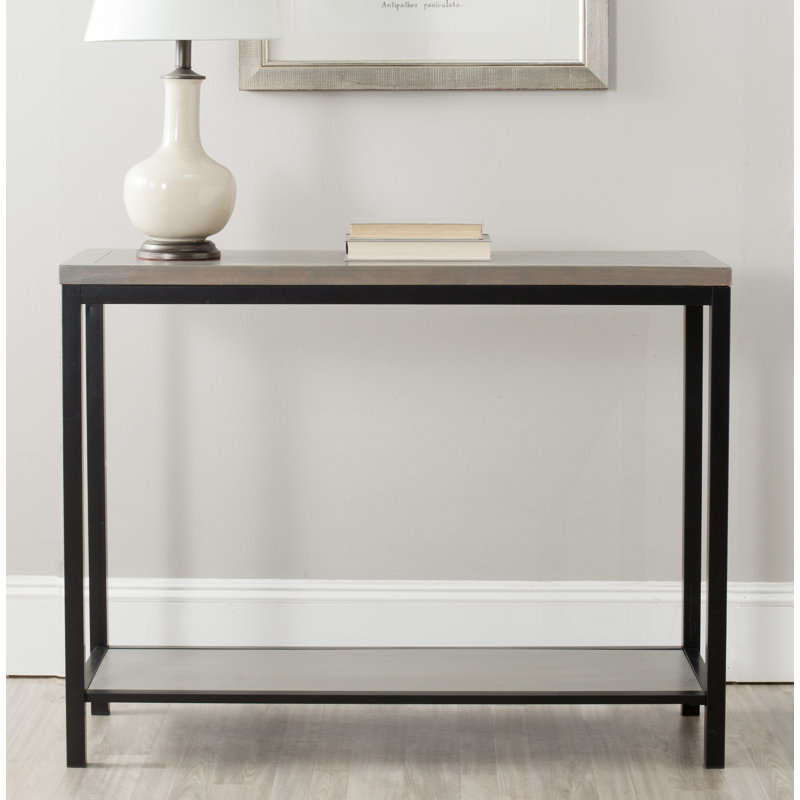 Mercy 104cm Solid Wood Top Console Table, French Grey