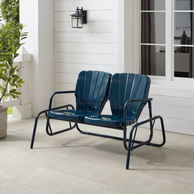 Banc d'extérieur en métal Burley, Lustre marine
