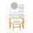 Makeup Vanity With LED Lights&3 Color And Power Outlet Makeup Vanity Table With 2 Big Drawers With Sturdy Metal Leg And Metal Chair Dressing Table For Bedroom Dressing Room-474858232