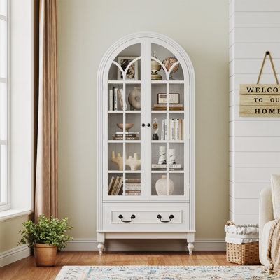 66.9" Tall Arched Kitchen Pantry Cabinets by Charlton Home