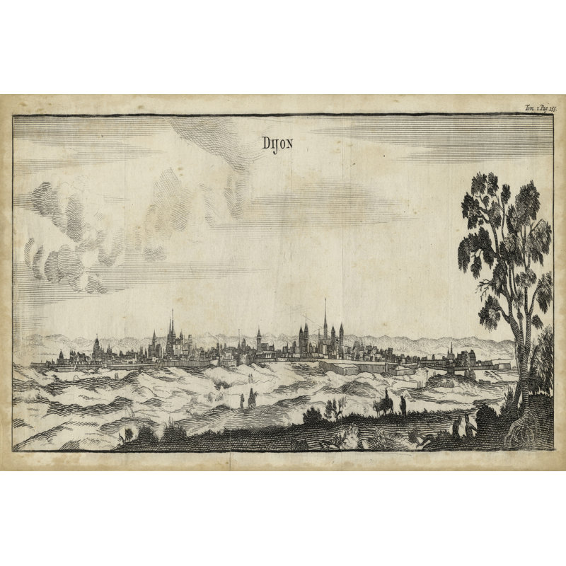 View Of Dijon - Wrapped Canvas Print, 20cm H x 30cm W x 3.8cm D