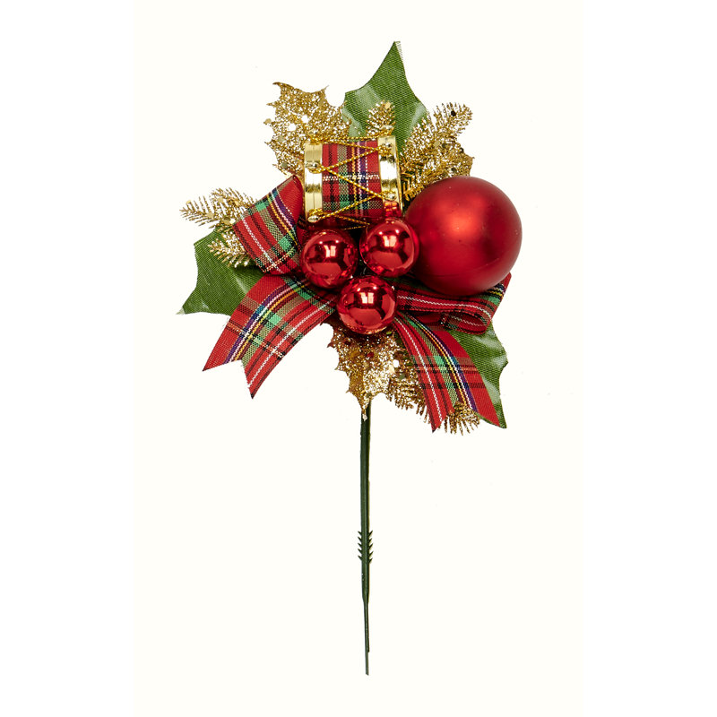 Feuille de Noël, Rouge / Vert / Or