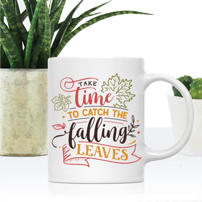 Prenez le temps de capturer la tasse à café à feuilles basses Rylie
