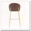 Tabouret de bar rembourré à structure métallique