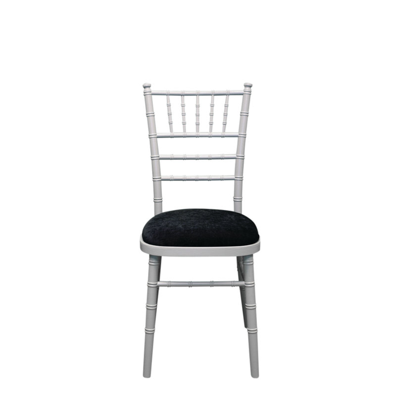 Arrington 43cm H Polyester Blend Upholstered Ladder Back Side Chair, Black, Grey