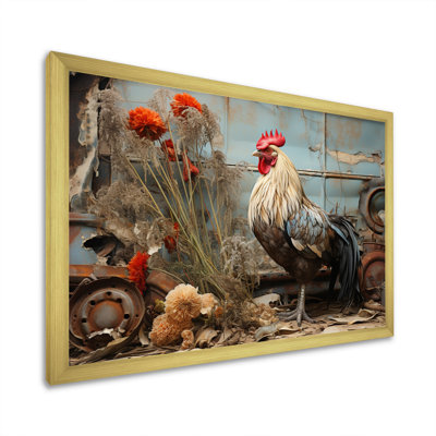 Chicken Barnyard Serenade - Barn Framed Prints
