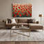 «Botanical Poppies», art mural sur toile brune-1861841190