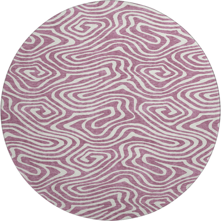Premium Machine Washable Guada AMF1020 Swirls Rug