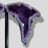 Amethyst Wings on Custom Stand