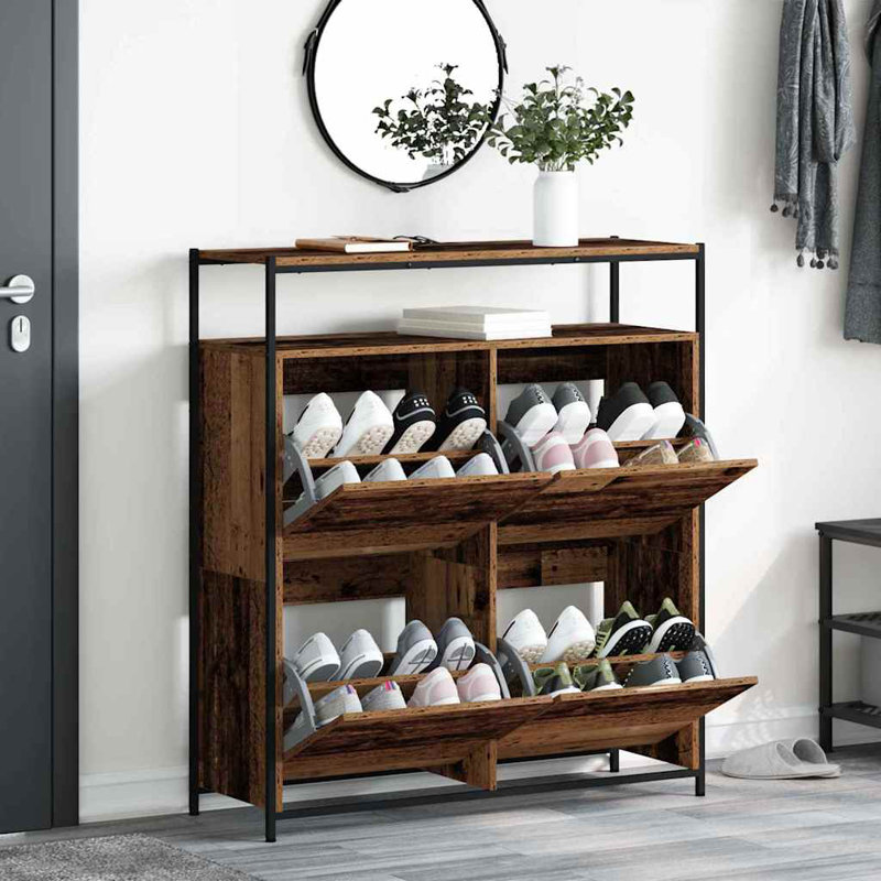 16 Pair Shoe Storage Cabinet