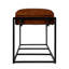 Banc décoratif en cuir et en fer l 62 po Kane