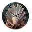 Horloge murale en bois massif Ninaire-267034402