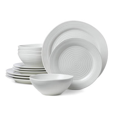 Pfaltzgraff Ezra 16 Piece Dinnerware Set - Gray