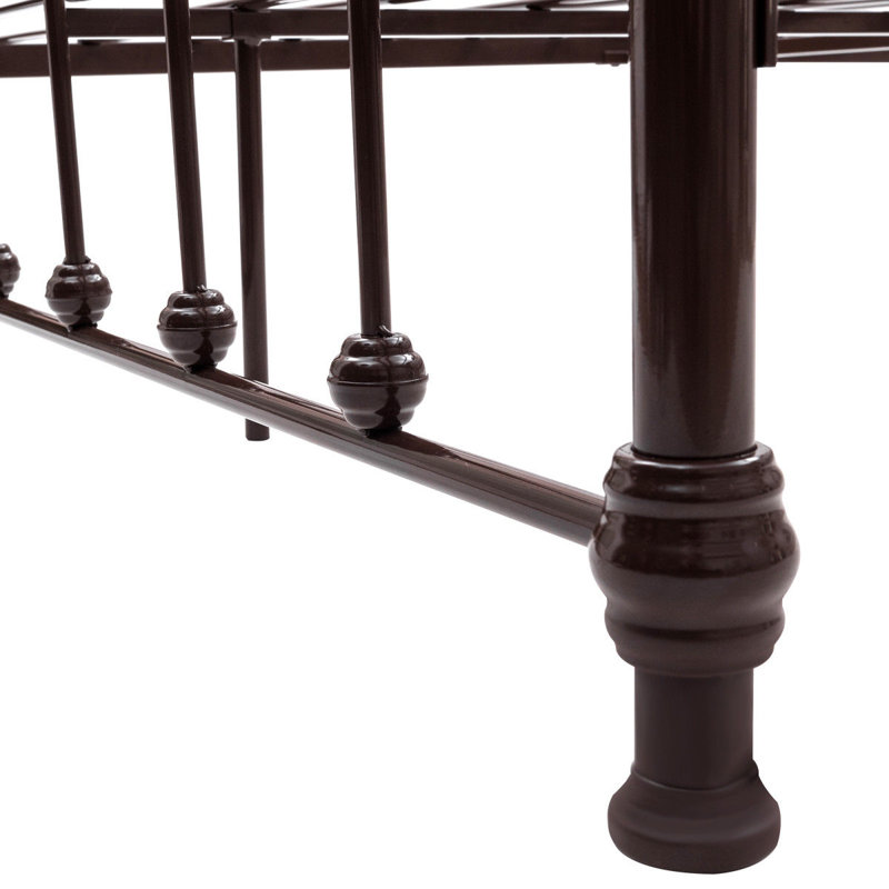 Barnette Metal Open-Frame Bed, Queen, Chocolate