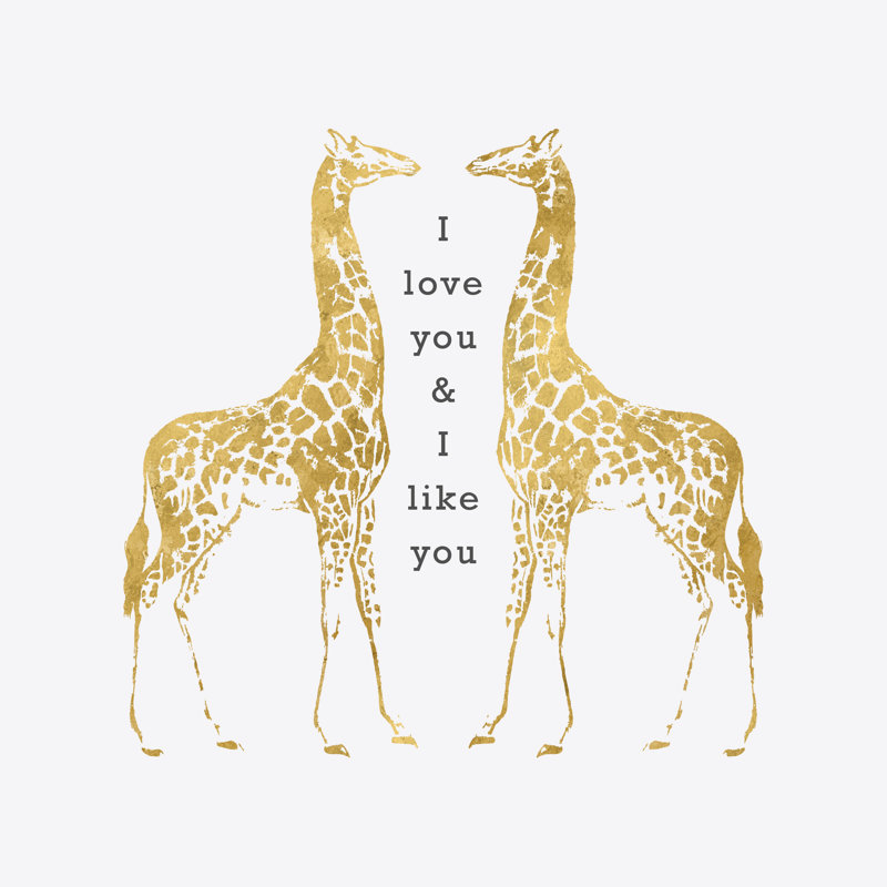 I Like You And I Love You - Wrapped Canvas Print, 91cm H x 91cm W x 3.8cm D