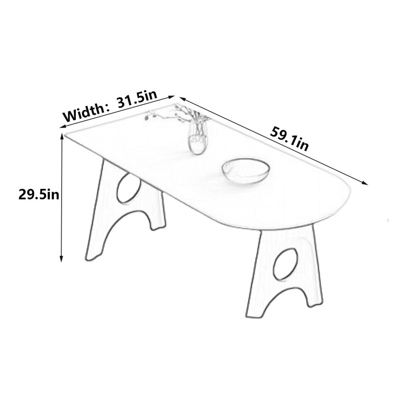 Hapte, 29.5”H x 59.1”L x 31.5”W