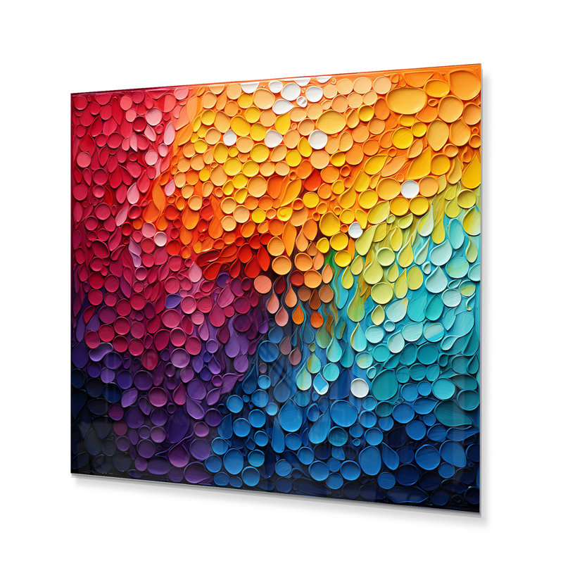 Hardedge Art Contrastant Cadence I - reproduction abstraite sur métal, H 29 po x l 29 po x P 1 po