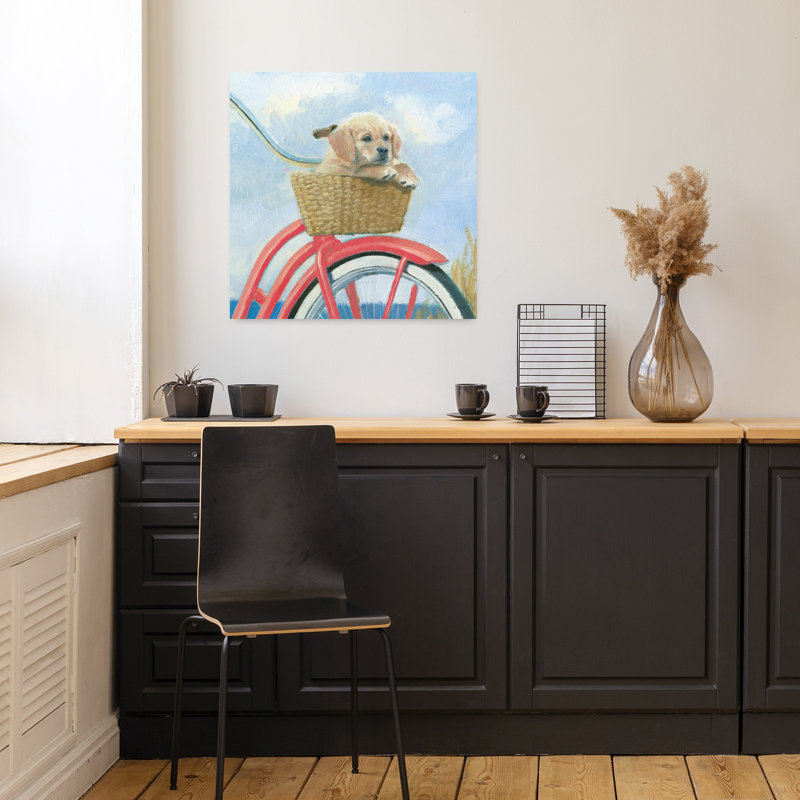 Art de panier de bord de mer nautique côtier V avec animaux, H 18 po x l 18 po