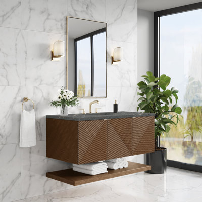 Meuble-lavabo simple 48 po avec chargeur Freepower Marcello