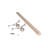 4ft Bar Foot Rail Kit Complete Mount Hardware and Maple Tubing-50904932