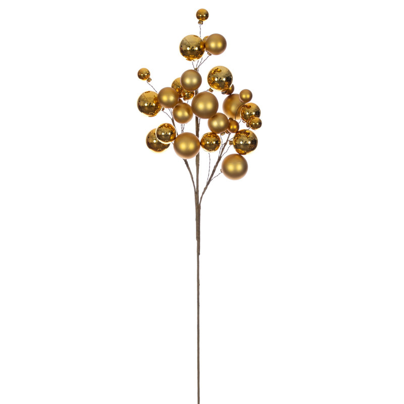 Vaporisateur d'ornement boule d'or 30 po Vickerman., Doré