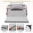 Electric Adjustable Bed Backrest, 300 Lbs Weight Capacity, 4-68° Upgraded Lifting System With Collapsible Safety Rails, Remote Control, For Elderly, Pregnancy, Patients, Handicap, Home Hospital Care