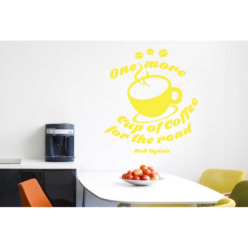 Food & Beverage Wall Decal, Bright Yellow