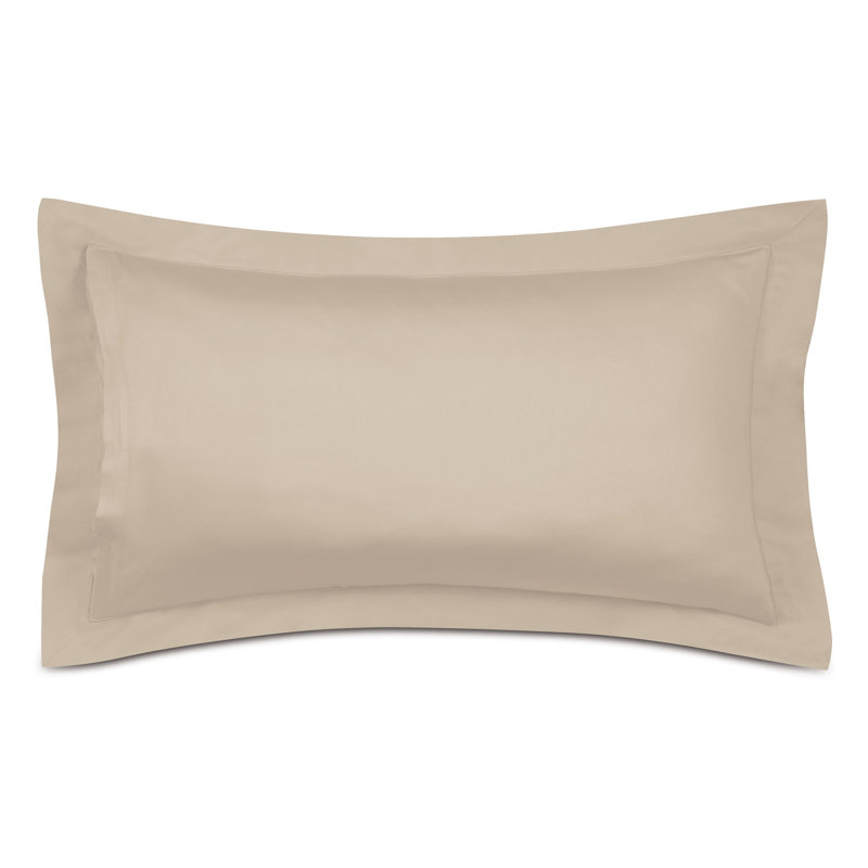 Deluca Cotton Pillow Sham, King, Almond