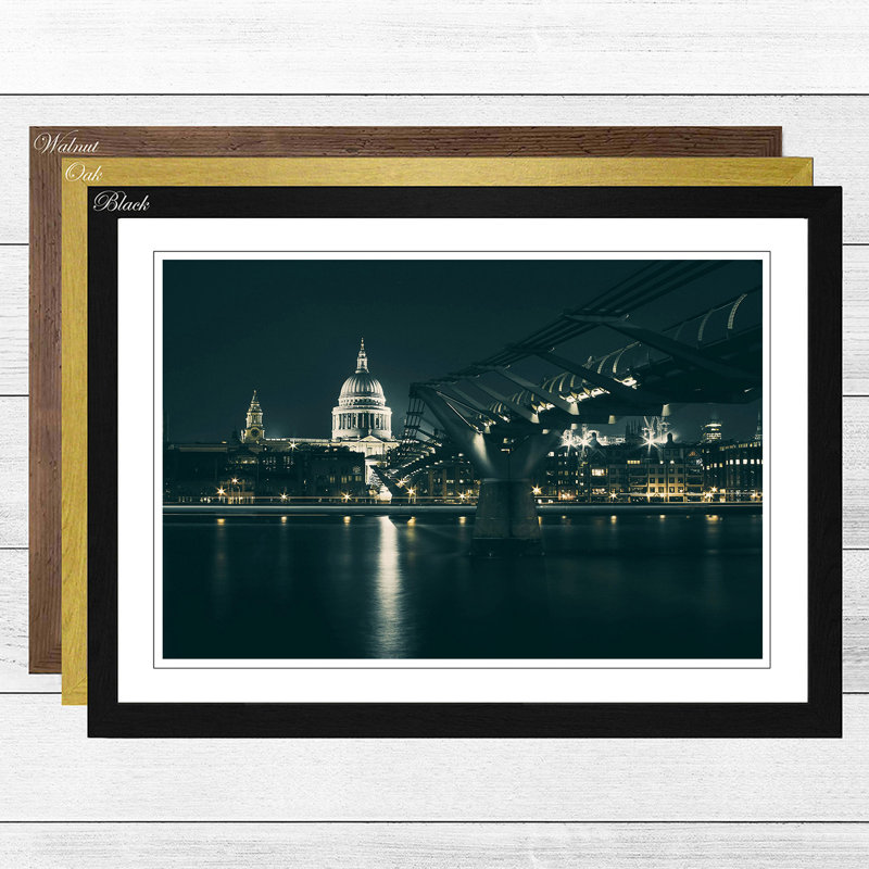 Single Picture Frame Print, Oak