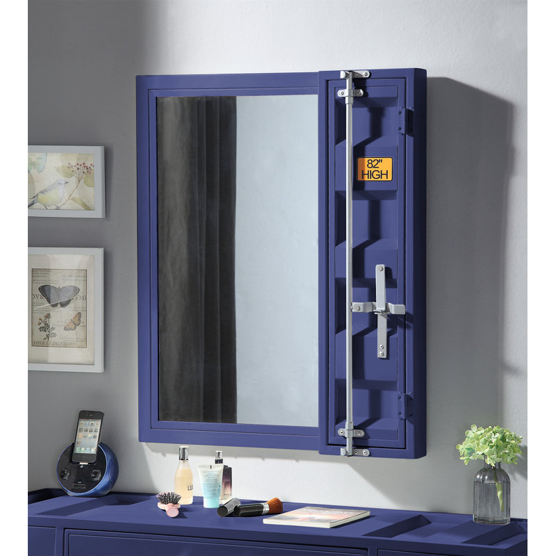 Miroir de salle de bain Cargo, Bleu