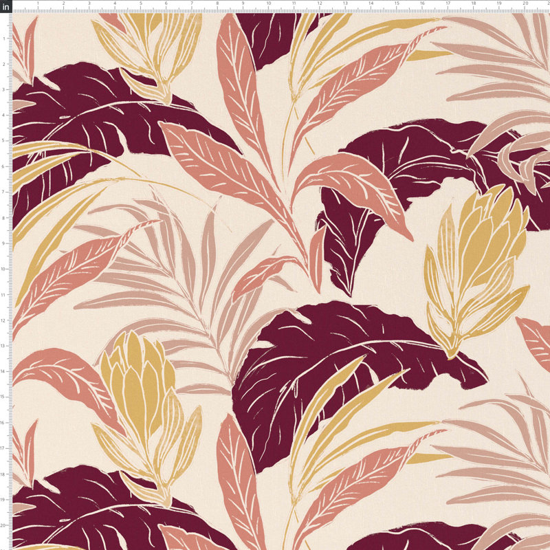  Taie d'oreiller en palmier Protea, Plumes, 22 po x 22 po