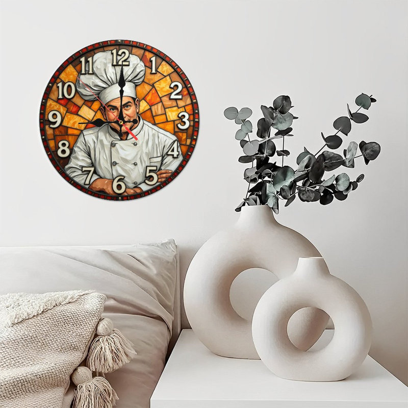 Horloge murale décorative Chef
