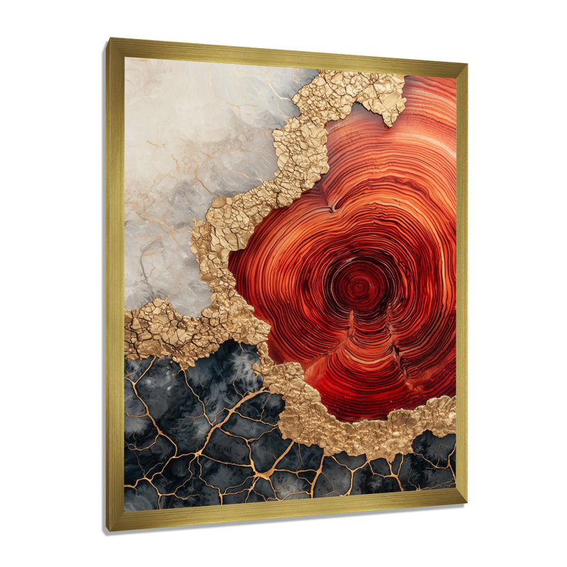 Gentas - impressions sur toile de paysages, 40" H x 30" W, Reproduction encadrée d'une seule photo, Gold