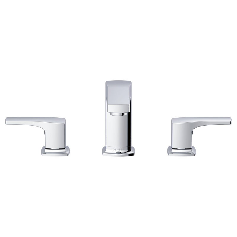 Tribune Two Handle Widespread Bathroom Faucet, Chrome