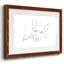 Lazy Dog IV - Reproduction encadrée rustique avec tableau mat-1831022599-1831022598