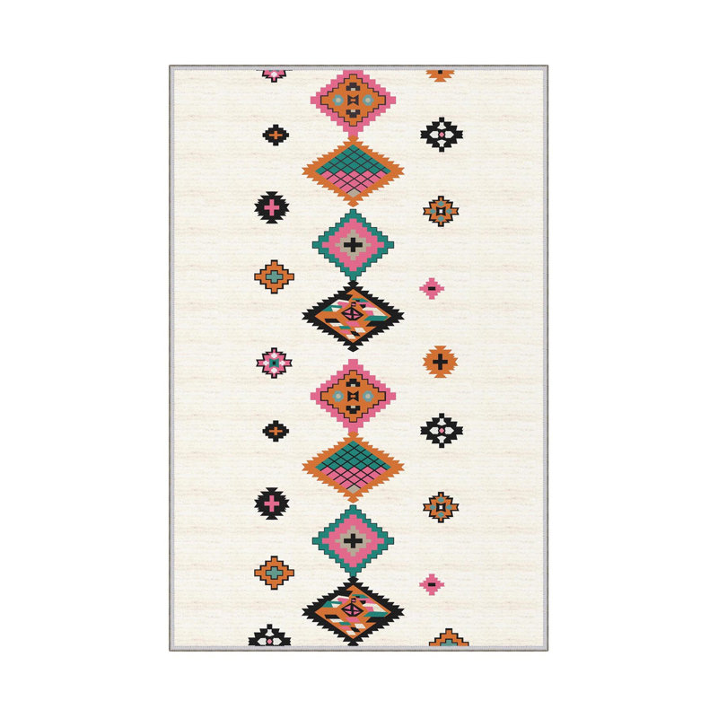 Premium Hall Carpet (3.3 x 9.8 ft), 100% Polyester, 8 mm Pile Height | Antibacterial, Non-Slip PVC Dot Underside, 650 gr/m² | Machine Washable, 3D Digital Printing | Ideal for Living Room & Entryways, Durable & Stylish Design