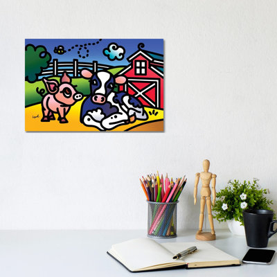 Farm Doodles I by Lisa Lopuck - Wrapped Canvas Print