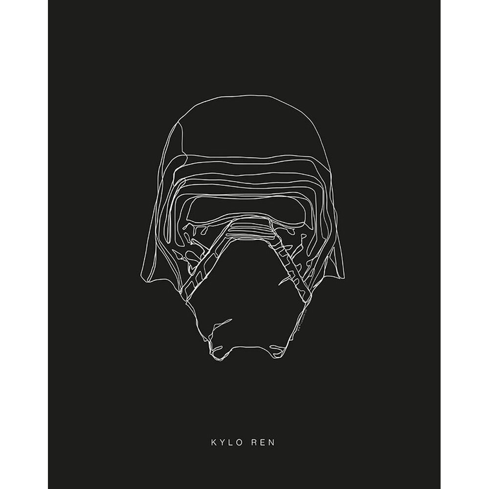 Poster Star Wars Lines Dark Side Kylo