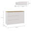 123 cm W Plastic Credenza
