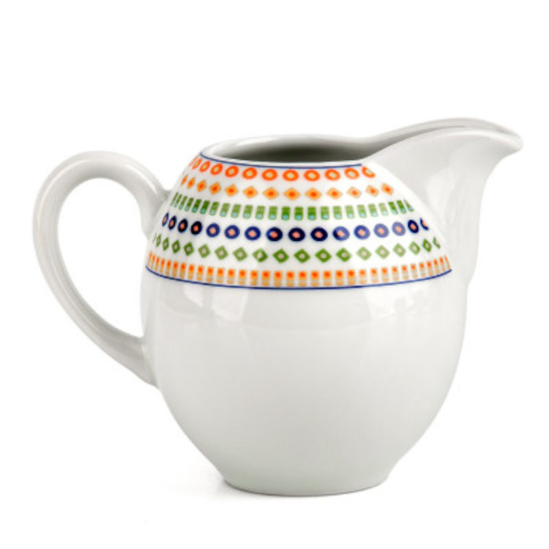 Pichet crème antique en porcelaine bohémienne