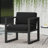 Stylish Outdoor Club Seat - Dark Gray Fabric Cushion For Outdoor, Aluminum, 27.64"D X 25.78"W 24.74"H Furniture Water- Seat,