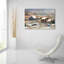 Art mural en verre acrylique 36 po x 24 po «Folger's Sheep Farm In Winter» par JL Munro