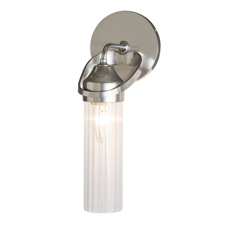 Bow 1 - Light Dimmable Bath Sconce, Sterling