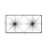 Metal Sea Urchin Starburst Black Wall Decor with Black Frame