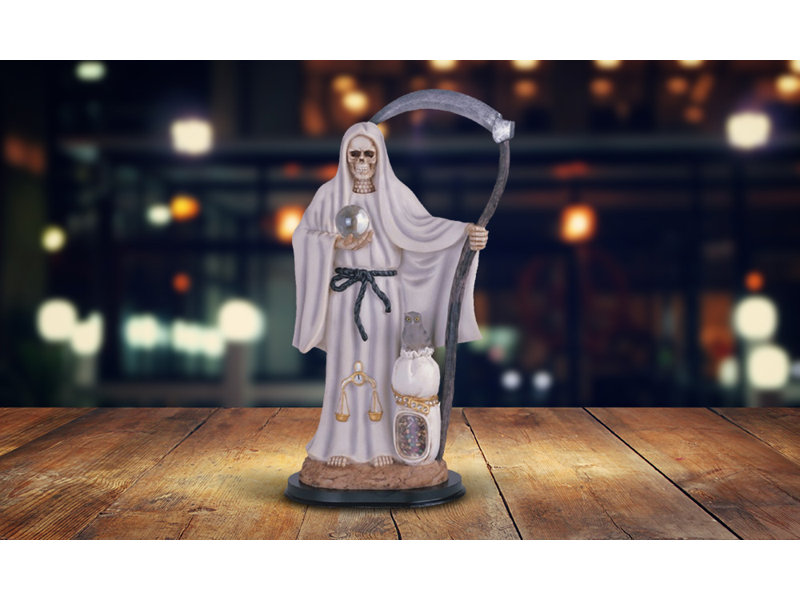 Figurine Santa Muerte blanche 16 "H
