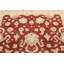 Tapis rouge en laine noué à la main de conception unique 5 pi 9 po x 9 pi 0 po